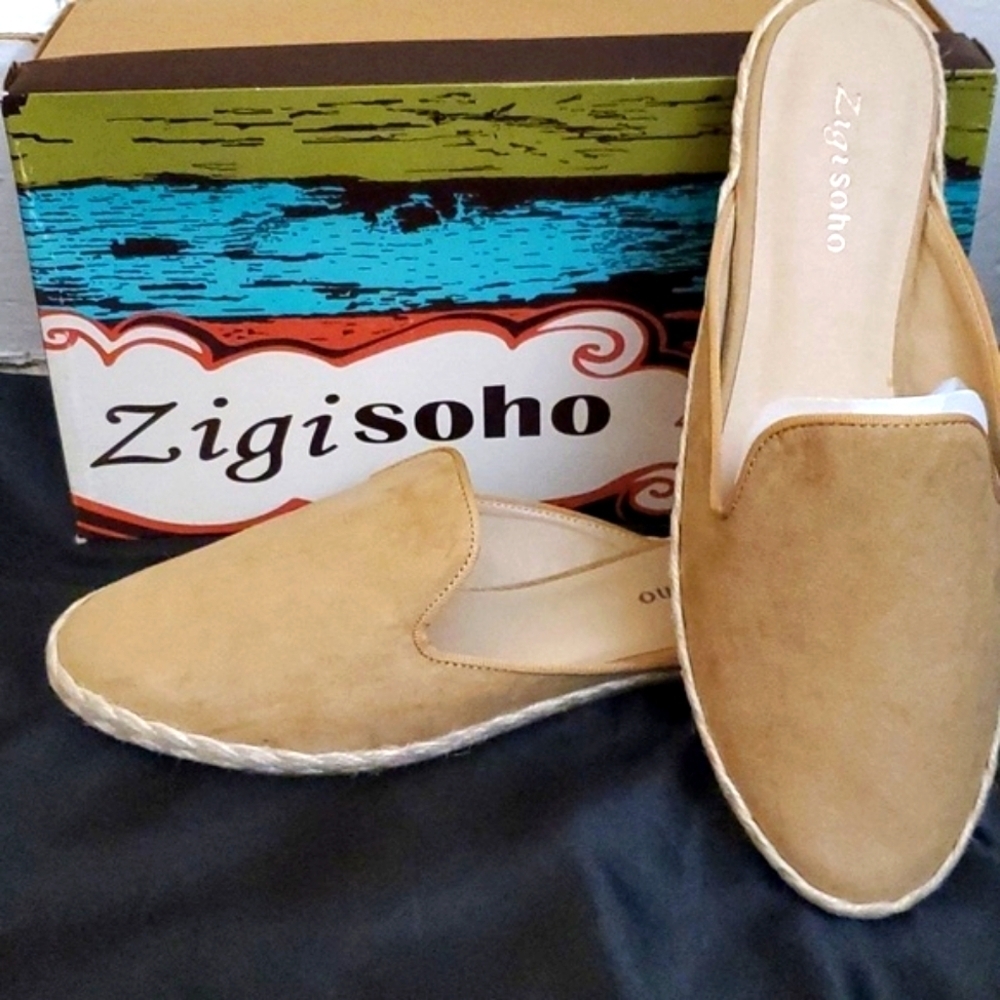 Zigi Soho Women's Kailee Espadrille Mules Size 10, Sand Color